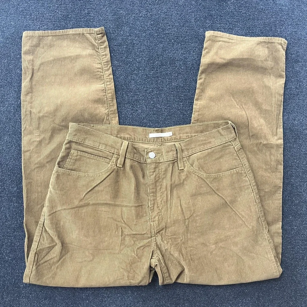 Levis 94 Baggy Pants‎ Mens 32x30 Brown Corduroy Relaxed Straight Leg Casual
